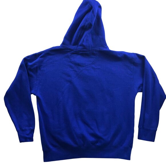 Streetwear Royal Blue Graphic Hoodie Featuring Panda Character & Money Design HE - Picture 4 of 12